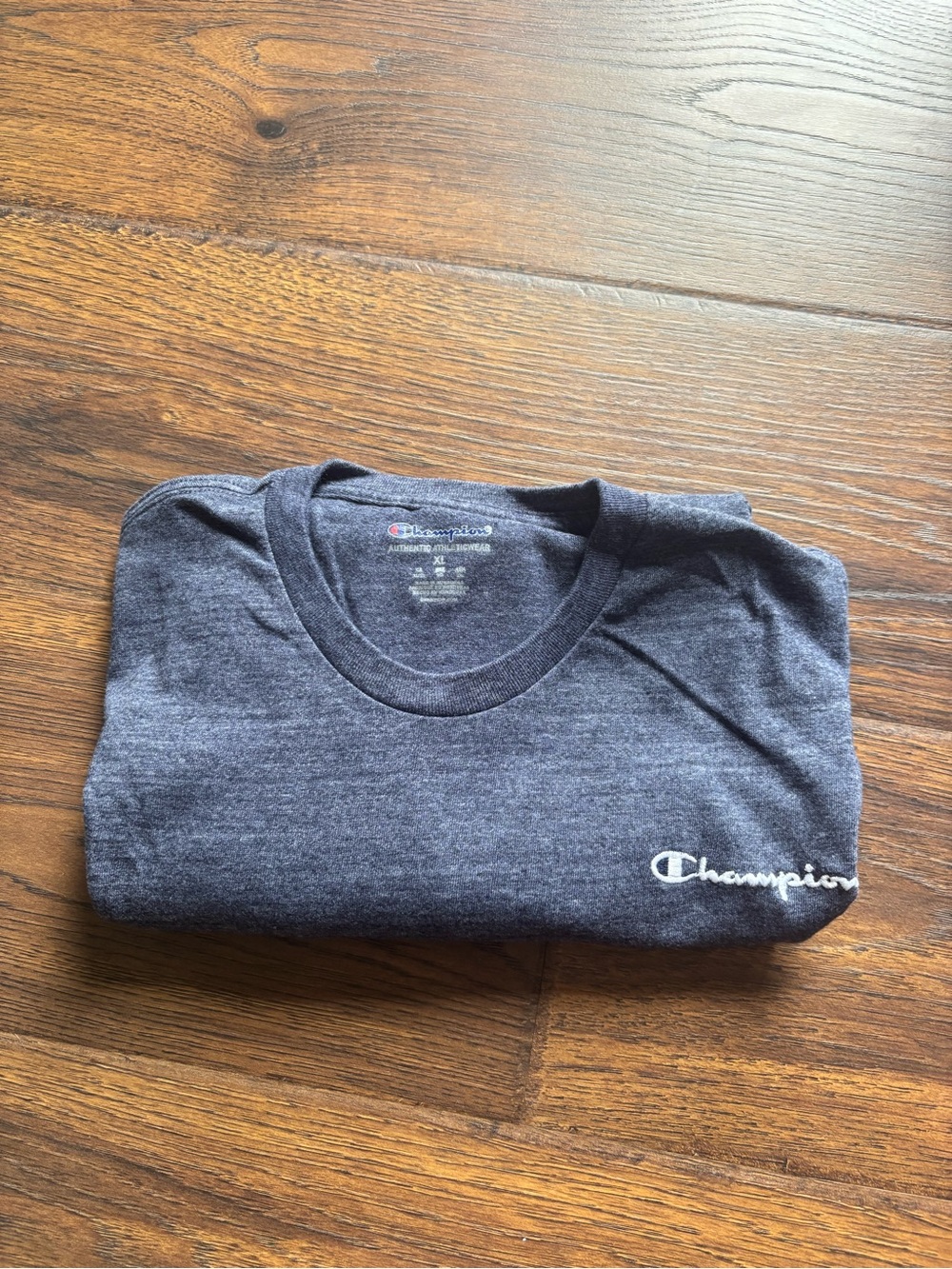 Champion Short Sleeve Crewneck T-Shirt - Dark Heather Blue